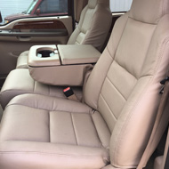 Beige Leather Car Seats